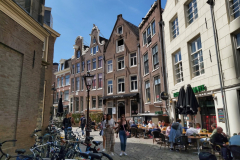 Gatuscen i centrala Amsterdam.