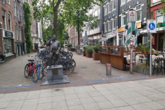 Sidogata till Albert Cuypstraat, De Pijp, Amsterdam.