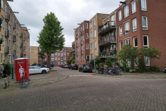 Bostadsområde i östra Amsterdam.