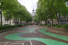 Bostadsområde i östra Amsterdam.