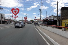 Gatuscen längs MacArthur Hwy, Angeles City.