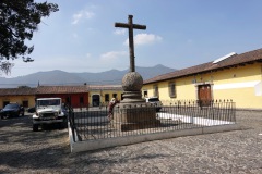 Lilla torget vid Iglesia de la Merced, Antigua.