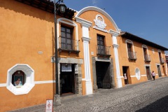 Arkitekturen i centrala Antigua.