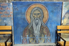 Interiören i Surp Astvatsatsin (Holy Mother of God) church, Akhtala Monastery, Armenien.