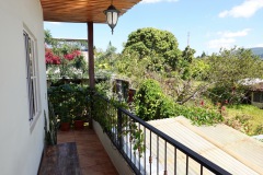 Verandan utanför rummet på Casa de Mafer, Concepción de Ataco.