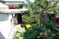 Del av trädgården, Casa de Mafer, Concepción de Ataco.