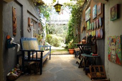 Del av innergården, Casa de Mafer, Concepción de Ataco.