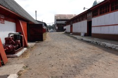 Lagerbyggnader avsedda för lagring av kaffebönor för export, El Carmen Estate, Concepción de Ataco.