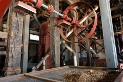 Maskin för att rensa bort eventuellt kvarstående skräp bland kaffebönorna, El Carmen Estate, Concepción de Ataco.