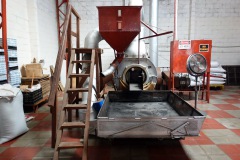 Industriell rostningsmaskin, El Carmen Estate, Concepción de Ataco.