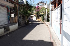 En av många små mysiga gränder i San Pedro La Laguna, Lake Atitlán.