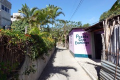 Idyllisk gränd i San Pedro La Laguna, Lake Atitlán.