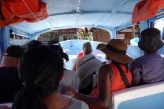 På båten från San Pedro La Laguna till San Marcos La Laguna, Lake Atitlán.