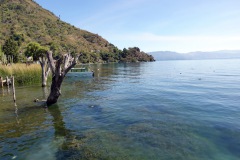 Vid piren i San Marcos La Laguna, Lake Atitlán.