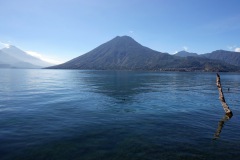 Volcán San Pedro från San Marcos La Laguna, Lake Atitlán.