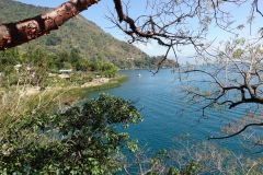 Sjöutsikten från Reserva Natural Cerro Tzankujil, San Marcos La Laguna, Lake Atitlán.