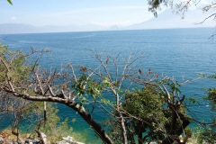 Sjöutsikten från Reserva Natural Cerro Tzankujil, San Marcos La Laguna, Lake Atitlán.