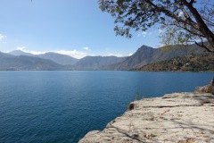 Sjöutsikten från Reserva Natural Cerro Tzankujil, San Marcos La Laguna, Lake Atitlán.