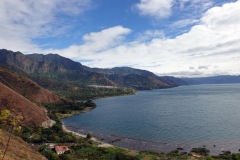 Utsikten från Mirador Kaqasiiwaan, Lake Atitlán.