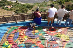 Mirador Kaqasiiwaan, Lake Atitlán. Hunden var bra med på fotot.