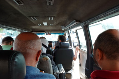 I den sista ruffiga minibussen genom Bekaadalen från Chtaura till slutdestinationen Baalbek.