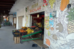 Fruktaffär i Bacalar. Fantastisk variation av frukt.