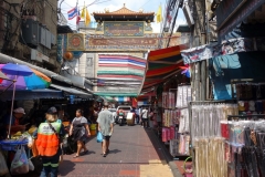 Gatuscen i Chinatown, Bangkok.