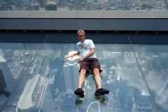Stefan på skywalken , MahaNakhon, Bangkok.