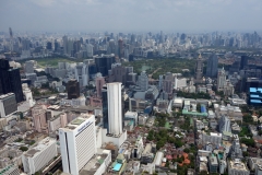 Fantastiska Bangkok från toppen av MahaNakhon.