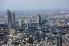 Fantastiska Bangkok från toppen av MahaNakhon.