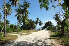 Vägen ner till Sugar Beach, Santa Fe, Bantayan, Cebu.