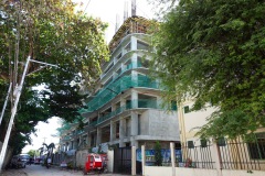 Hotellbygget vid Kota Beach, Santa Fe, Bantayan, Cebu.