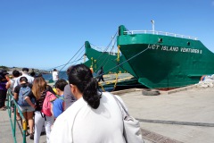 På väg ut till färjan mot Bantayan, Hagnaya, Cebu.