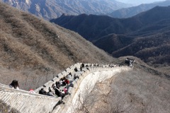 Fantastisk vy över muren, Mutianyu Great Wall.