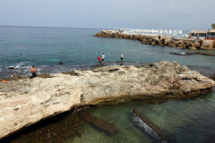 Fiskare vid Beirut Corniche, Beirut.