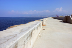 Cornichen öster om Zaitunay Bay, Beirut.