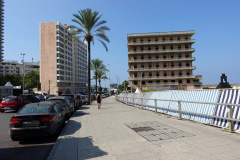 Cornichen vid Zaitunay Bay, downtown Beirut.