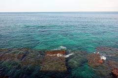 Medelhavet vid Beirut Corniche, Beirut.