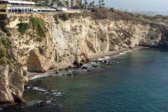 Strandlinjen vid Pigeon Rocks, Beirut.