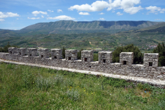 Del av den västra slottsmuren, Berat Castle, Berat.