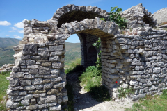 Del av den inre slottsmuren, Berat Castle, Berat.