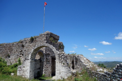 Del av den inre slottsmuren, Berat Castle, Berat.