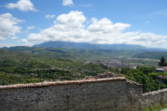 Del av den östra slottsmuren, Berat Castle, Berat.