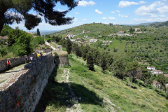 Del av den östra slottsmuren, Berat Castle, Berat.