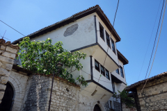 Bostadshus i Berat Castle, Berat.