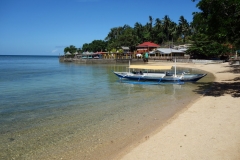 Stranden vid Agta Beach Resort, Agta Beach, Biliran.