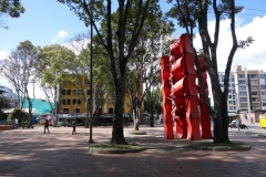 Gatuscen vid Parque El Virrey, Bogotá.