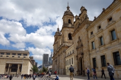 Del av Catedral Primada de Colombia, Plaza de Bolívar, La Candelaria, Bogotá.