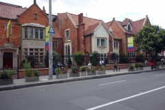 Gatuscen längs Avenida Caracas, Bogotá.