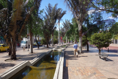 Promenaden längs med Carrera 2A, Bogotá.